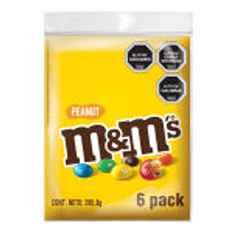 MARS M&M PEANUT 6X49GR