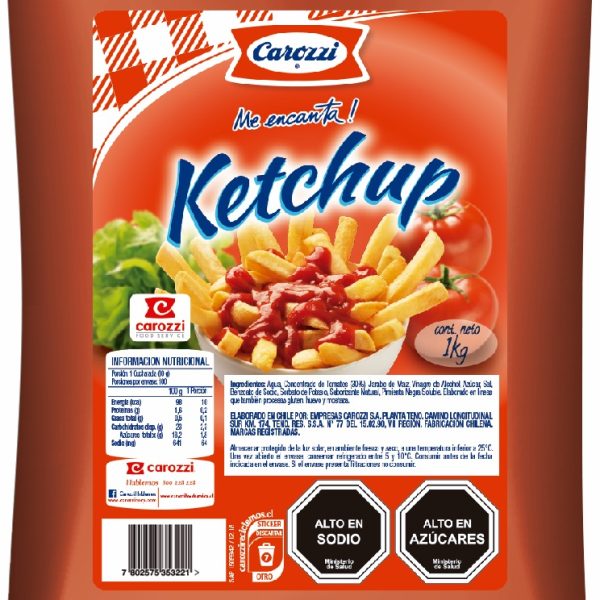 KETCHUP CAROZZI 10X1 KG