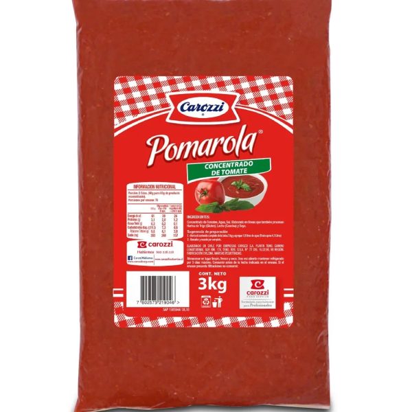 CONCENTRADO DE TOMATE POMAROLA CAROZZI 3 KG