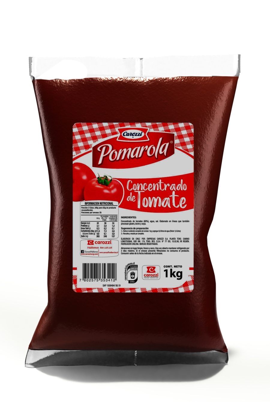 CONCENTRADO DE TOMATE POMAROLA 10X1 KG