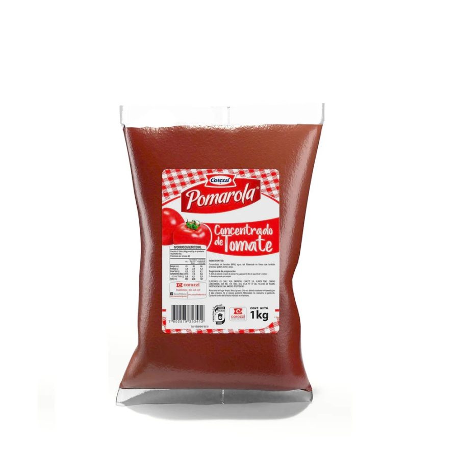CONCENTRADO DE TOMATE POMAROLA CAROZZI 1 KG