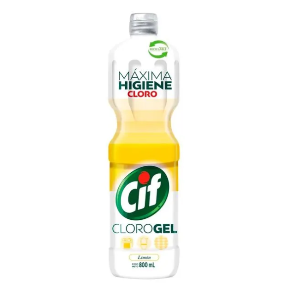 CIF CLORO GEL LIMON 10X800ML