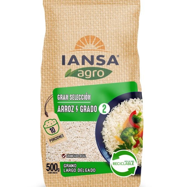 ARROZ G2 BOLSA 500GR LARGO FINO