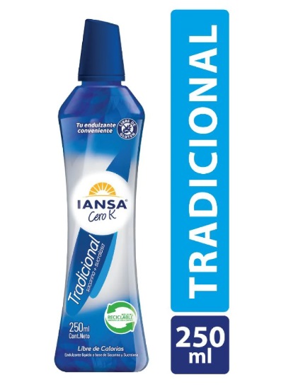 ENDULZANTE SACARINA + SUCRALISA CERO K IANSA 4X250ML - Dimal | Dimal ...