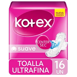 TOALLAS FEMENINAS KOTEX ULTRAFINA EXTRA SUEVA 24X16