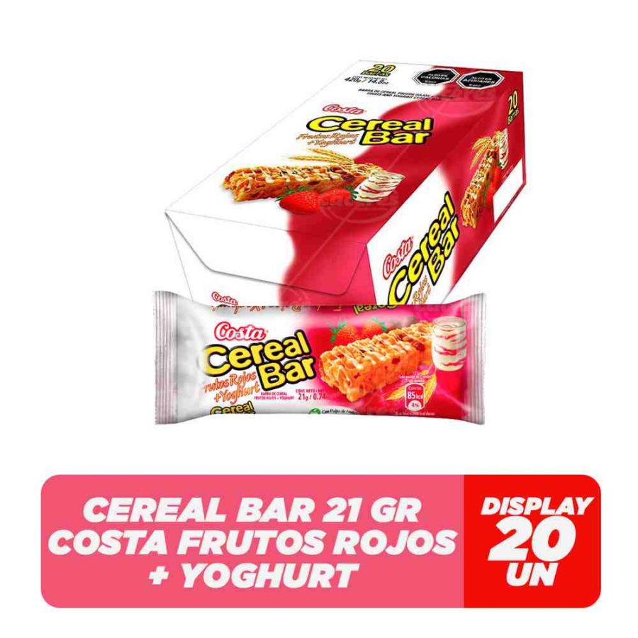 CEREALBAR FR.ROJOS+YOGHURT DP 6X20X21 GR