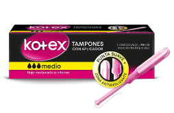 TAMPONES KOTEX C/APLIC. FLUJO MEDIO X8