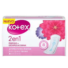 FEM  PROTECTORES PROT DIA KOTEX 2 EN 1 48X20