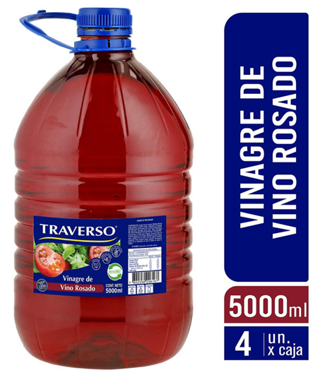 VINAGRE ROSADO 5000ml. TRAVERSO