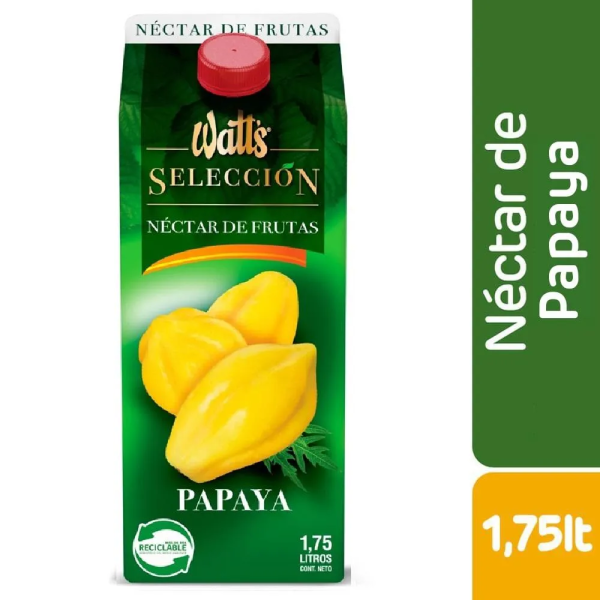 NECTAR WATTS SELECCION PAPAYA 1.75L