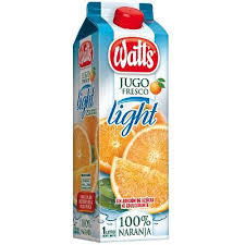 JUGO WATTS FRESCO NARANJA LIGHT 1 Lt.