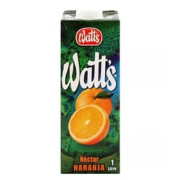 JUGO WATTS NECTAR  NARANJA 1 Lt.