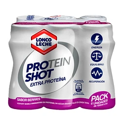 YOGHURT LONCO PROT SHOT BERRIES PACK 100 ml.