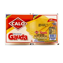 QUESO CALO GAUDA LAMINADO 1 Kl. 60 LAMINAS.