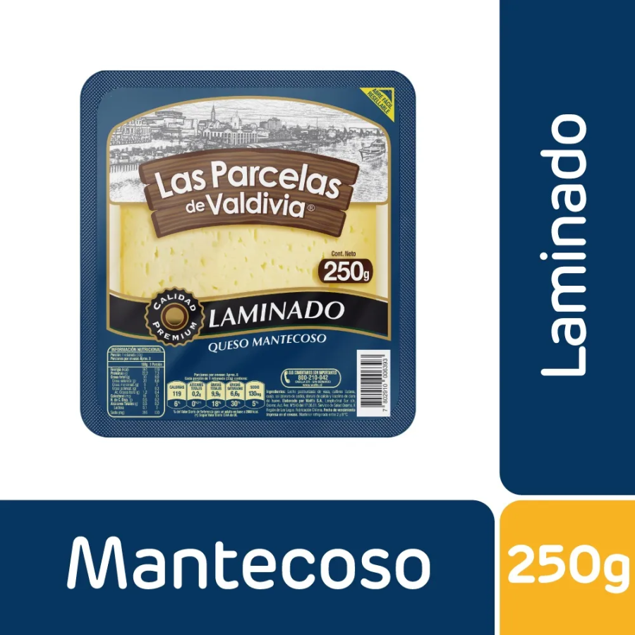 QUESO LAS PARCELAS LAMINADO 250 grs.