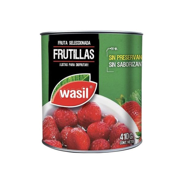 CONSERVA WASIL FRUTILLAS WSL AL JUGO 410 grs.