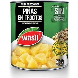 CONSERVA WASIL PIÑA CUBITOS WSL560 grs.