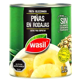 CONSERVA WASIL PIÑAS RODAJAS SUDAF WSL 3 Kls.