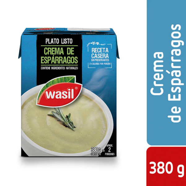 CONSERVA WASIL CREMA DE ESPARRAGOS 380 grs.