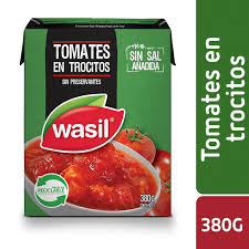 CONSERVA WASIL TOMATES EN TROCITOS 380gr.