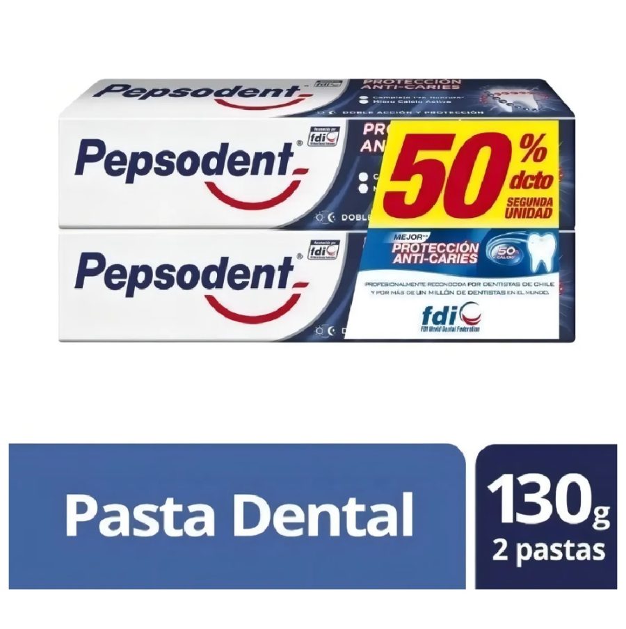 ORAL PEPSODENT ANTI CARIES 2X180GR