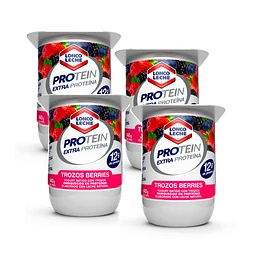 YOGHURT LONCO PROTEIN YOG TRZ BERRIS CAJA 140 GRS