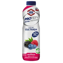 LECHE BOTELLA LONCOLECHE LECHE CULTIVADA PROTEIN BERRIES 900ml