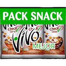 PACK SNACK VIVO SHOT CHECK CACAO 3X7X30