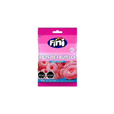 GOMITAS FINI AROS FRUTILLA 12X90GRS