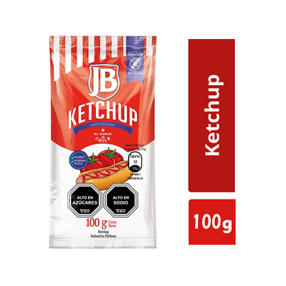 KETCHUP JB DISPLAY 18X100 GRS