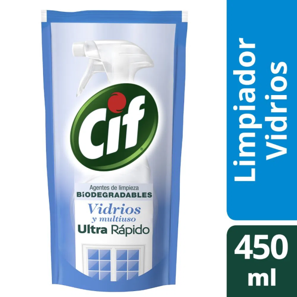 CLEANERS CIF BIOACTIVE VIDRIOS 450ML