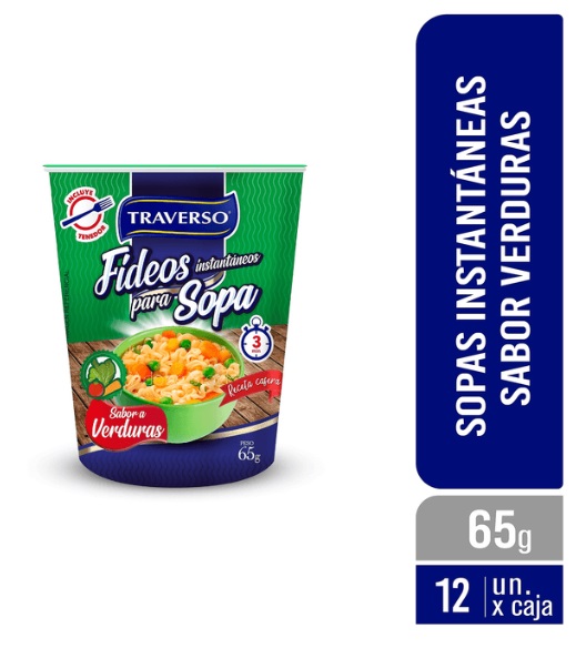 SOPA INST. VERDURAS TRAVERSO POTE 65 GRS