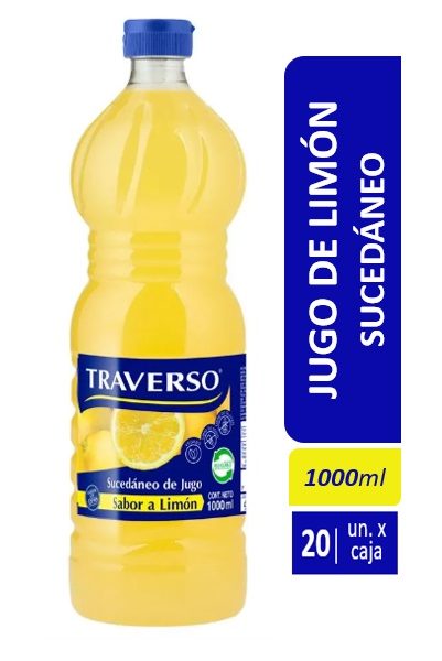 JUGO DE LIMON TRAVERSO 1000 ML