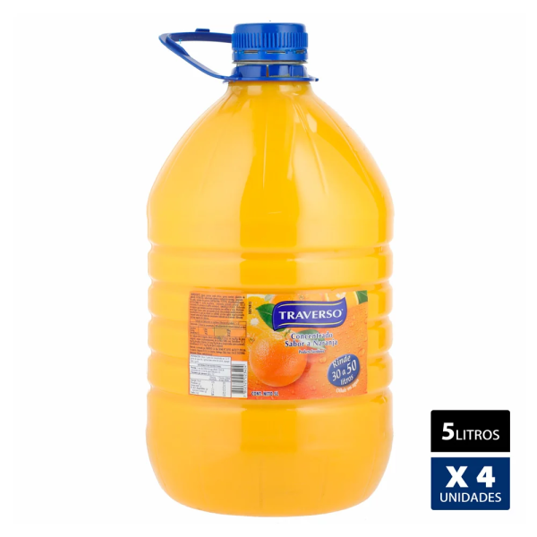 JUGOS 4X5000 PET NARANJA