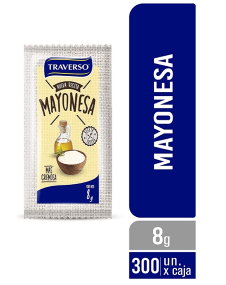 MAYONESA TRAVERSO SACHET 300X8 GRS