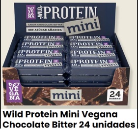 WILD PROTEIN BAR PROTEINA CHOCOLATE BITTER MINI  30G 24U DISPLAY