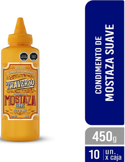 MOSTAZA SUAVE VINTAGE 450G TRAVERSO