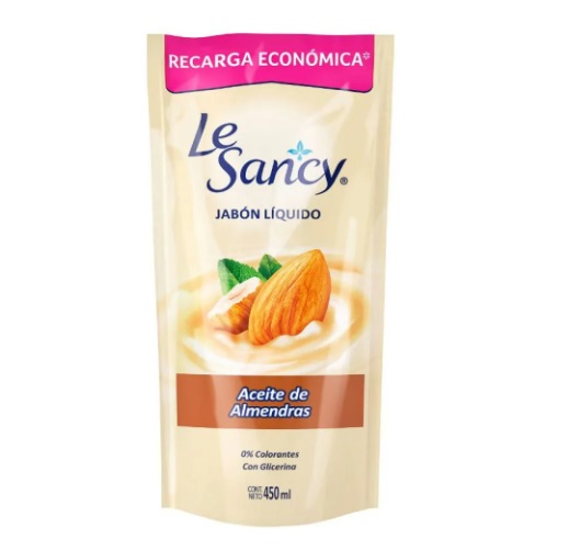 LE SANCY JABON LIQ ALMENDRAS DP 450 ML