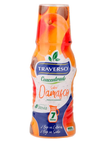 JUGO CONCENTRADO DAMASCO PET 900 TRAVERSO