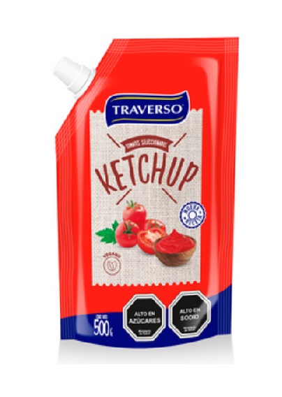 KETCHUP TRAVERSO 500G DOYPACK