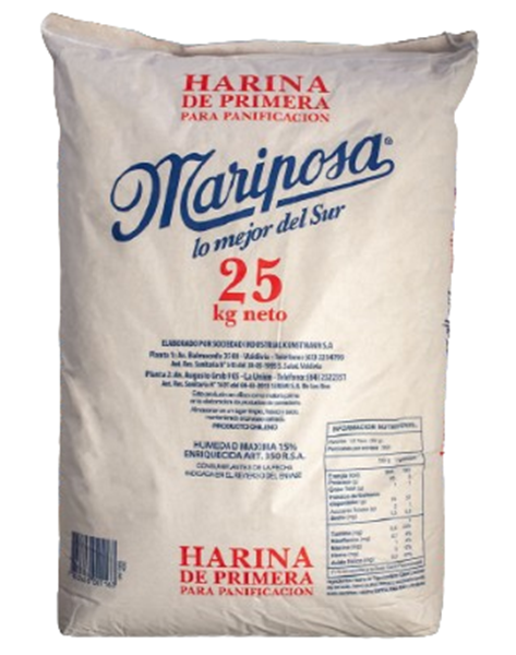 HARINA PANIFICACION MARIPOSA 25 KG (KUNSTMANN)