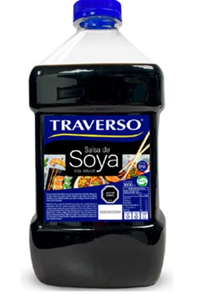 SALSA DE SOYA TRAVERSO PET 3000 ML