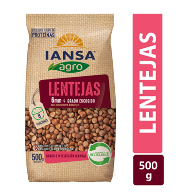 LENTEJA 6MM BOLSA 500GR