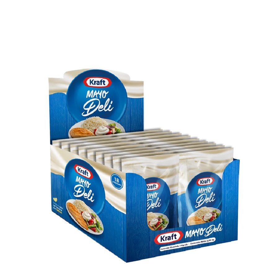 MAYONESA DELI DISPLAY 18X170GRS. KRAFT