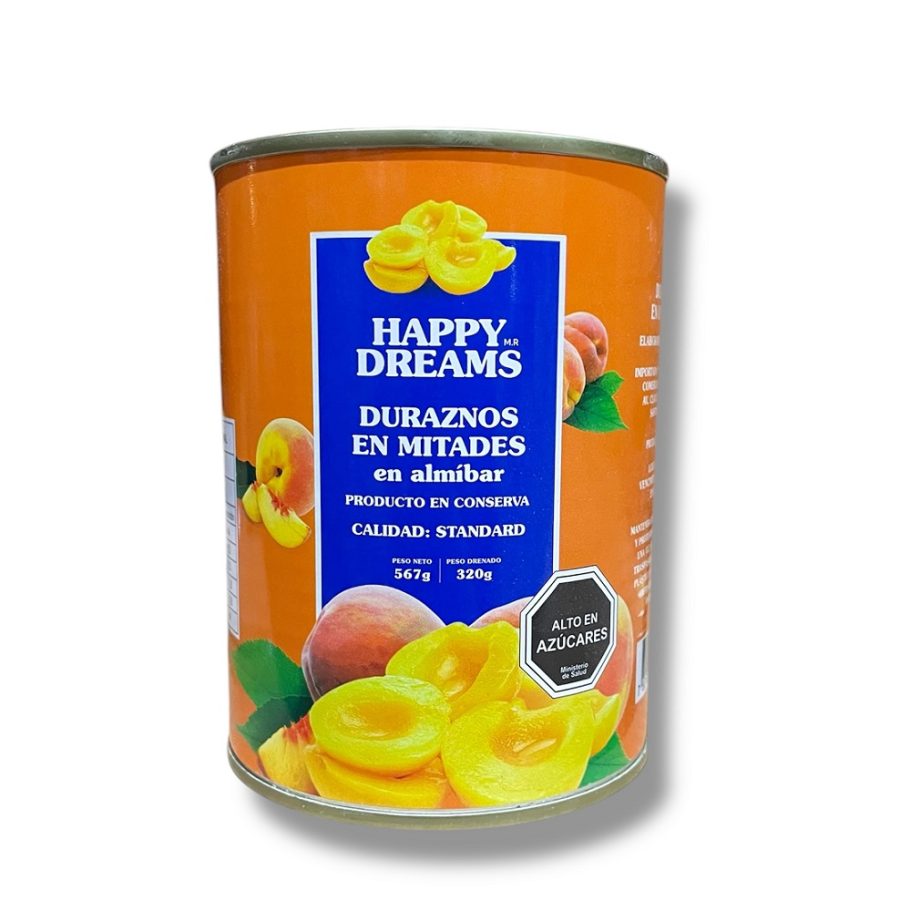 DURAZNO MITADES 567 GRS. HAPPY DREAMS