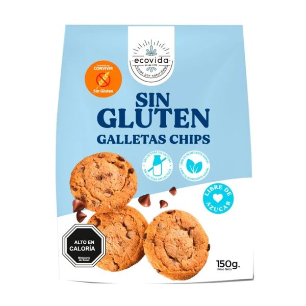 GALLETA CHIP S/GLUTEN S/AZUC 150 GRS. ECOVIDA