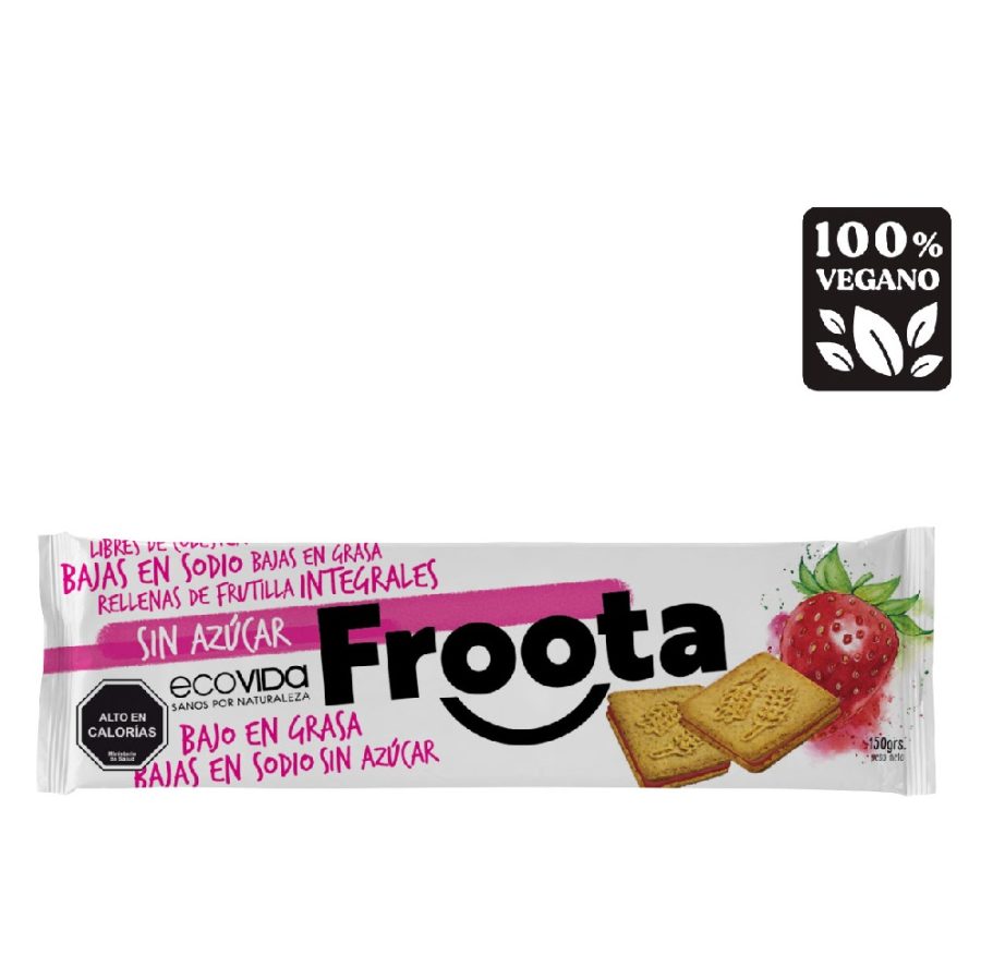 GALLETA EMPAREDADO FRUTILLA S/AZUC 150 GRS. ECOVIDA