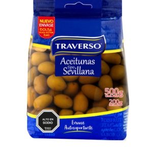 ACEITUNAS SEVILLANA TRAVERSO 200 GRS