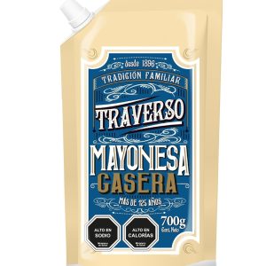 MAYONESA CASERA VINTAGE TRAVERSO DOYPACK 700 GRS