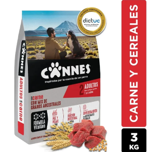 ALIMENTO PERRO ADULTO CARNE/CEREAL CANNES 3 KG